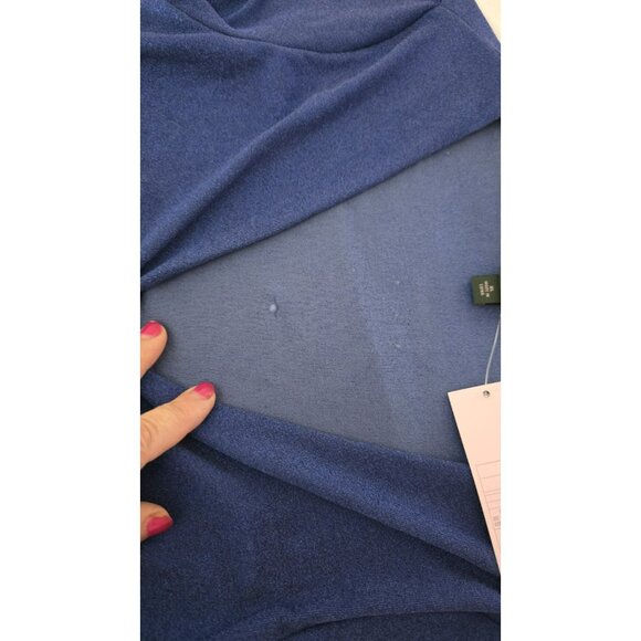 Wild Fable Mini Dress Metallic Bodycon Long Sleeve Cutout Stretch Blue XL NWTD - Picture 5 of 10